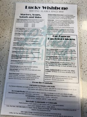 Menu photo 7 Lucky Wishbone Anchorage, AK
