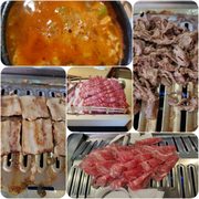 Photo of Mo Ran Gak Restaurant - Garden Grove, CA, United States. Seafood tofu stew and three meat combo