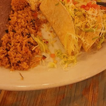 Carlota's Authentic Mexican Cuisine - Chicken tacos wirice and beans (minus one taco) - Mexican Near Me - Tucson, Arizona