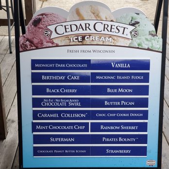The Big Dipper - a sign for cedar crest ice cream - Burgers Near Me - Crivitz, Wisconsin