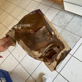 Wingstop - Greasy ripped bag all over the bottom and sides - Chicken Wings Near Me - Camarillo, California Wingstop - Greasy ripped bag all over the bottom and sides - Chicken Wings Near Me - Camarillo, California