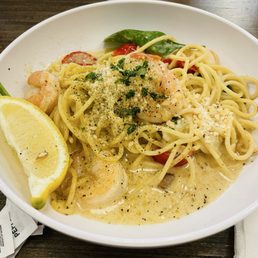Lemon Garlic Shrimp Scampi Duo (sub spaghetti noodle)