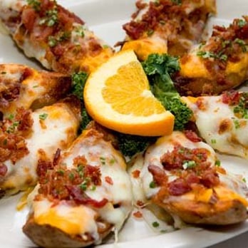 The Village Inn - Potato Skins - Seafood Near Me - Auburn, Maine The Village Inn - Potato Skins - Seafood Near Me - Auburn, Maine