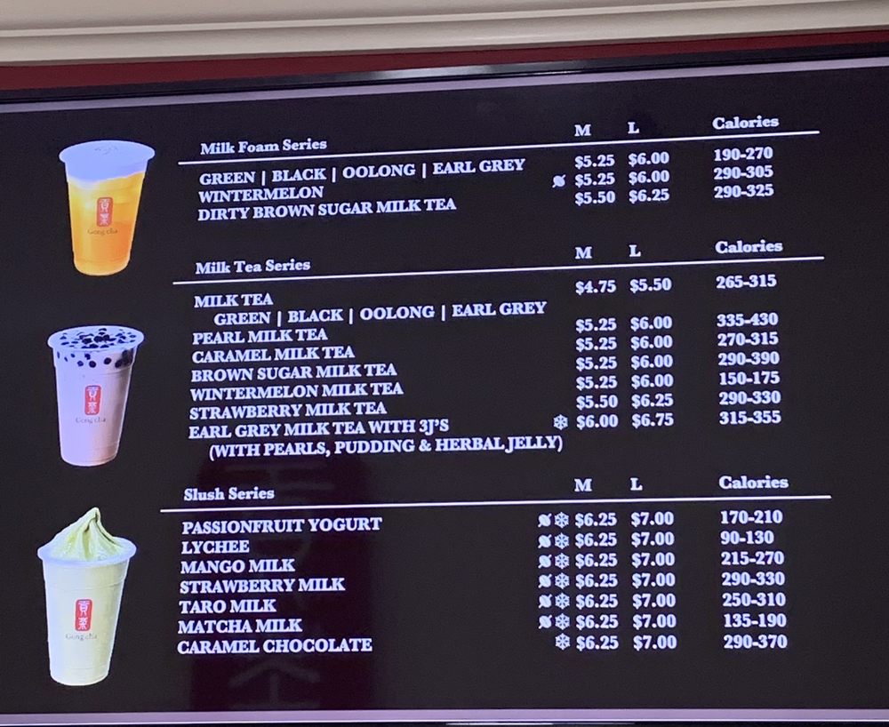GONG CHA Bubble Tea 1460 Dorchester Ave, Dorchester, MA Phone