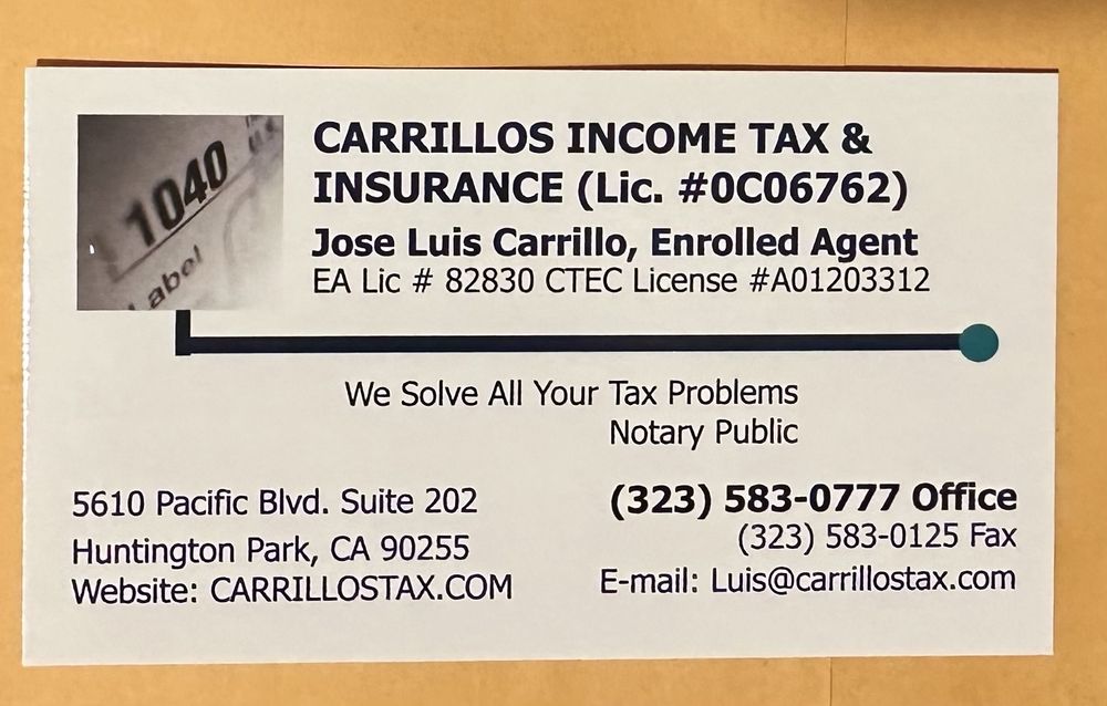CARRILLOS TAX & INSURANCE Updated September 2024 11 Photos