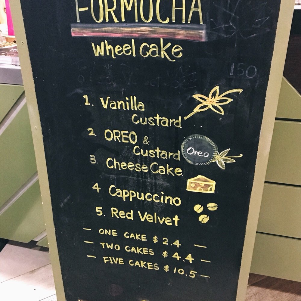 Formocha - Their freshly made wheelcakes (think griddled pastry cream filled doughnuts!!) - Coffee & Tea Near Me - Toronto, Ontario
