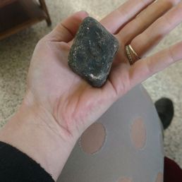 These little treasures are cool as all get out. They're little pieces of chocolate that look like rocks. :-)