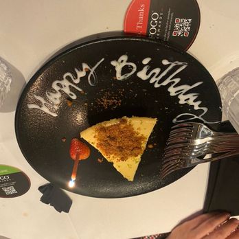 Fogo de Chão - Key Lime Pie birthday dessert - Brazilian Near Me - Austin, Texas