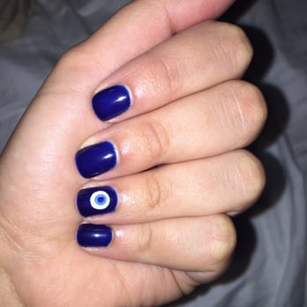 The Lady Nails - Gel nails with evil eye design - Nail Salons Near Me - La Crescenta, California The Lady Nails - Gel nails with evil eye design - Nail Salons Near Me - La Crescenta, California