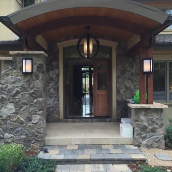 Radiant Lighting Services - Beautiful modern accent fixture for the entrance of this stunning home. - Electricians Near Me - Westminster, Colorado