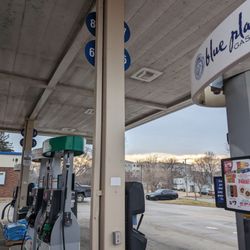 Holiday - Gas pump numbers are up high.