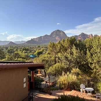 A Sunset Chateau - View from the balcony - Bed & Breakfast Near Me - Sedona, Arizona A Sunset Chateau - View from the balcony - Bed & Breakfast Near Me - Sedona, Arizona