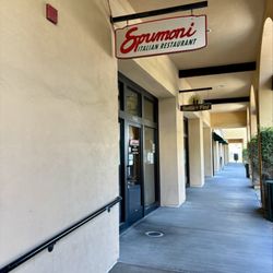 Spumoni Italian Cafe & Pizzeria - Storefront and sign
