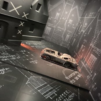 Spyscape - Set props for 007 car explosion scene - Museums Near Me - New York, New York