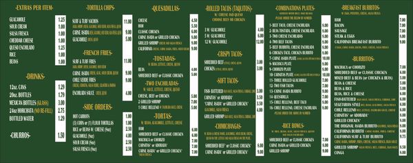 Menu photo 7 Raymundo’s Taco Shop La Jolla, CA Menu photo 7 Raymundo’s Taco Shop La Jolla, CA