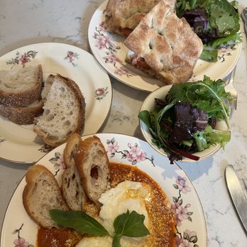 Sullaluna - Uova al purgatorio rivisitate and caprese focaccia - Italian Near Me - New York, New York Sullaluna - Uova al purgatorio rivisitate and caprese focaccia - Italian Near Me - New York, New York