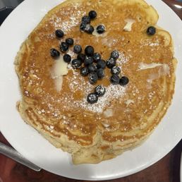 Large blueberry pancakes Large blueberry pancakes