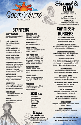 Menu photo 2 Good Winds Restaurant Rodanthe, NC
