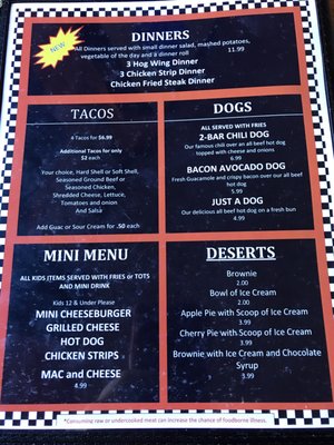 Menu photo 1 2 Bar 3 Flagstaff, AZ