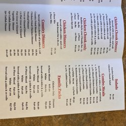 Charlie's Chicken - Take-out menu
