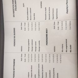 Pierogarnia - Menu, June 2019