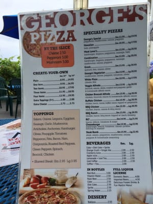 Menu photo 7 George's Pizza Provincetown, MA