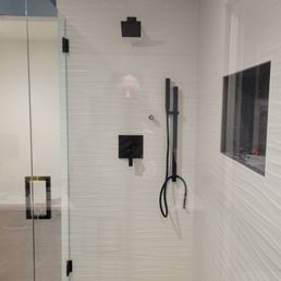 Master shower repair completed Master shower repair completed