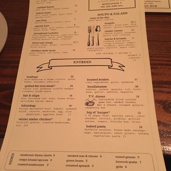 The Shanty - Winter 17 menu - New American Near Me - Warwick, Rhode Island