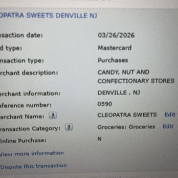 Cleopatra Sweets - Thanks for replying. The purchase was for 25.90 - Bakeries Near Me - Denville, New Jersey Cleopatra Sweets - Thanks for replying. The purchase was for 25.90 - Bakeries Near Me - Denville, New Jersey