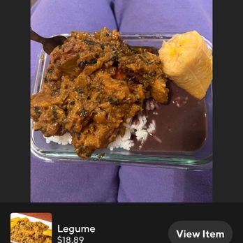 New Levels Bar And Grill - Legume dinner dish. Boiled plantain - Caribbean Near Me - Naples, Florida