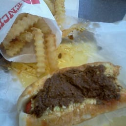 Bull dog with fries Bull dog with fries