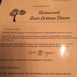Zum Grünen Baum - Schönes ruhiges Restaurant