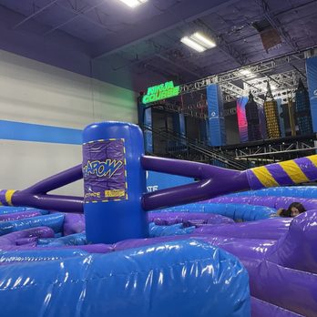 AllThrills Fun Park - Arms spin as you go through the maze.  Never seen this before! - Trampoline Parks Near Me - Westminster, Colorado