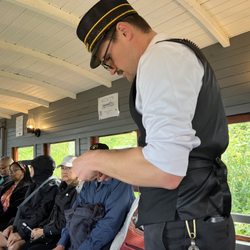 Maine Narrow Gauge - Conductor do check tickets on the way back