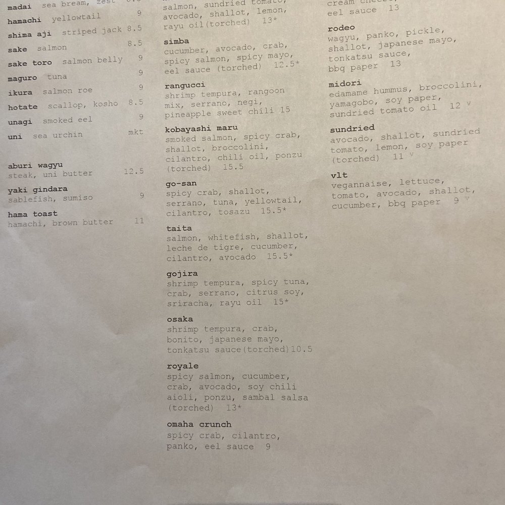 Koji - Menu - Sushi Bars Near Me - Omaha, Nebraska