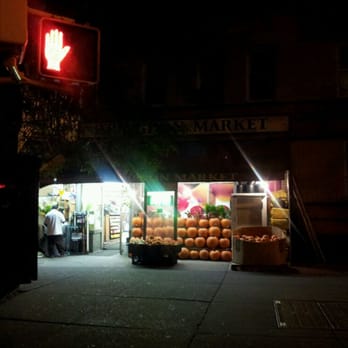 Abingdon Market - a fruit stand at night - Bagels Near Me - New York, New York Abingdon Market - a fruit stand at night - Bagels Near Me - New York, New York