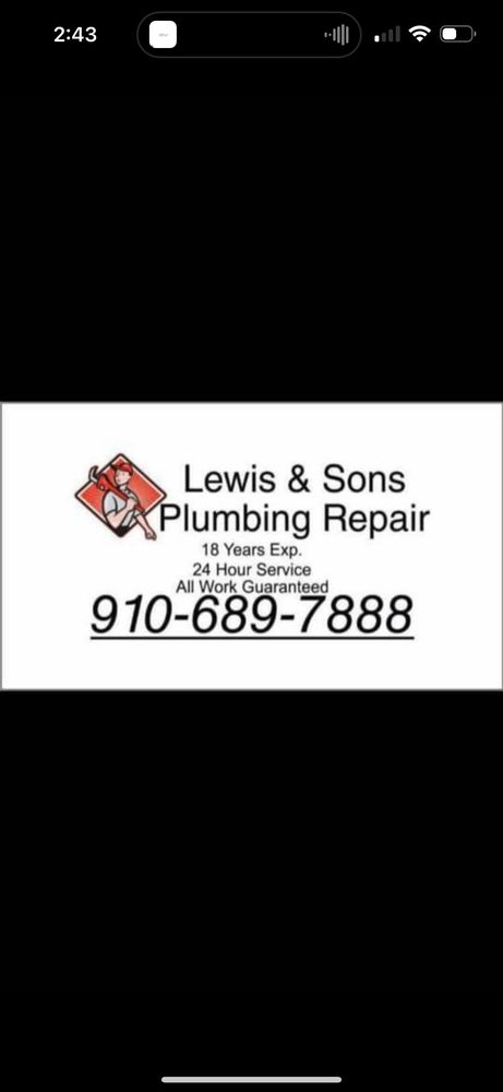 Slide of Lewis & Sons plumbing