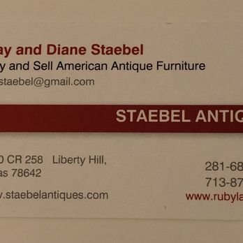 Staebel Antiques - Mr. Staebel also does antique furniture refinishing and repair. - Antiques Near Me - Liberty Hill, Texas Staebel Antiques - Mr. Staebel also does antique furniture refinishing and repair. - Antiques Near Me - Liberty Hill, Texas