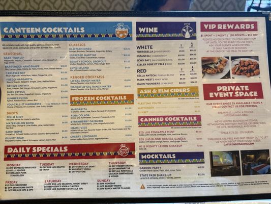 Menu photo 1 Big Lug Canteen Indianapolis, IN Menu photo 1 Big Lug Canteen Indianapolis, IN