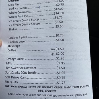 The Jane Store - Menu pg 4 - Honey Near Me - Pineville, Missouri