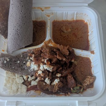 Taffach Ethiopian Restaurant - My leftovers! I forgot to take pictures of my dishes because I was too excited to try it. Rookie error - Ethiopian Near Me - Davis, California Taffach Ethiopian Restaurant - My leftovers! I forgot to take pictures of my dishes because I was too excited to try it. Rookie error - Ethiopian Near Me - Davis, California