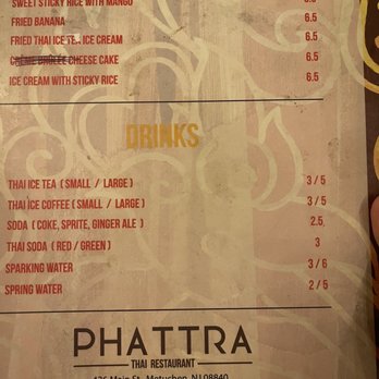 Phattra Thai Restaurant - Dessert menu - Thai Near Me - Metuchen, New Jersey Phattra Thai Restaurant - Dessert menu - Thai Near Me - Metuchen, New Jersey