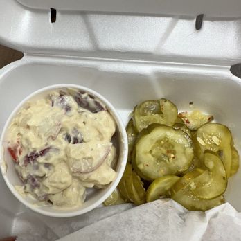 County Smoak - A side of red skin potato salad with the touch of sweet/spicy pickles - Barbeque Near Me - Lynchburg, Virginia County Smoak - A side of red skin potato salad with the touch of sweet/spicy pickles - Barbeque Near Me - Lynchburg, Virginia