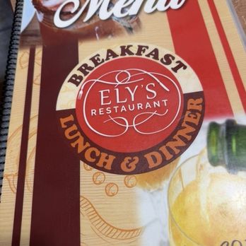 Ely’s Restaurant - Menu cover - Breakfast & Brunch Near Me - Henderson, Nevada
