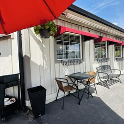 Left side exterior dining 5/10/25