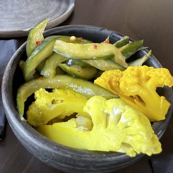Jun - House pickles - New American Near Me - Houston, Texas Jun - House pickles - New American Near Me - Houston, Texas
