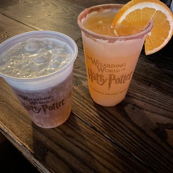 Leaky Cauldron™ - Cold butter beer and the orange drink I can't remember the name. Both super good! - British Near Me - Orlando, Florida Leaky Cauldron™ - Cold butter beer and the orange drink I can't remember the name. Both super good! - British Near Me - Orlando, Florida