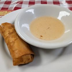 The surprise complimentary egg roll