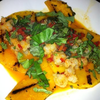 Esteban Restaurant - Butternut squash topped with rock shrimp. - Spanish Near Me - Monterey, California Esteban Restaurant - Butternut squash topped with rock shrimp. - Spanish Near Me - Monterey, California