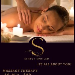 Simply Spoiled Mobile Massage - Mobile Massage Therapy.
We come to you!